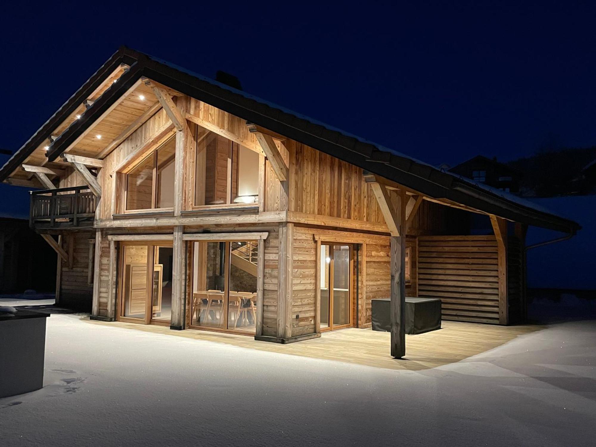 Chalets Coeur Du Lac Малбюисон Екстериор снимка